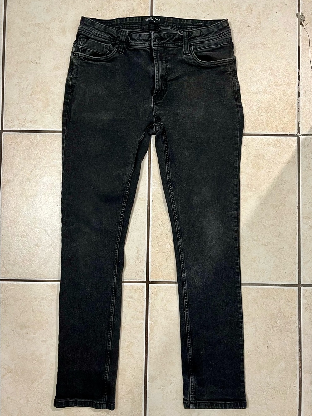 Kenneth Cole Black faded Skinny Jeans